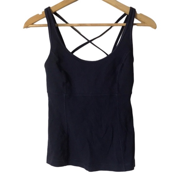 Lululemon Dark Purple Strappy Tank Top Size 6 - Picture 2 of 5